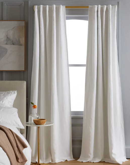 European Linen Room Darkening Curtain