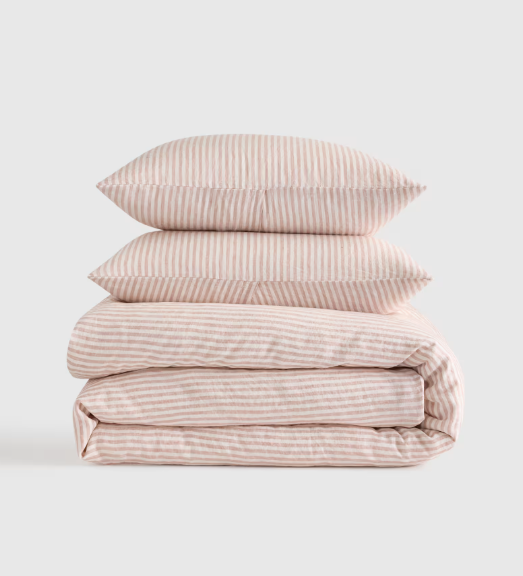 European Linen Duvet Cover Set, Queen