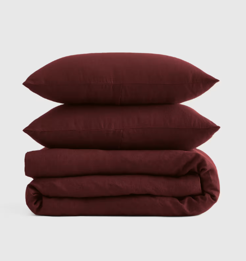 European Linen Duvet Cover Set, Queen