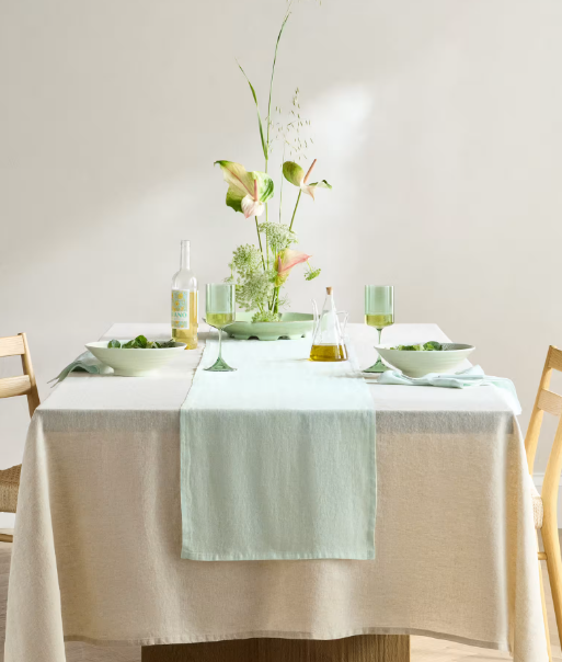 European Linen Table Runner