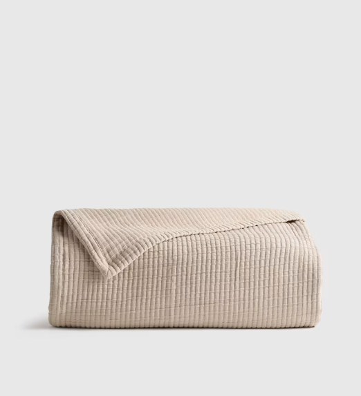 Quince Ribbed Cotton Coverlet - Thumbnail 4
