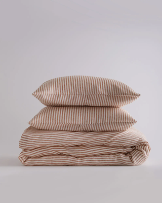 Terracotta/White Stripe