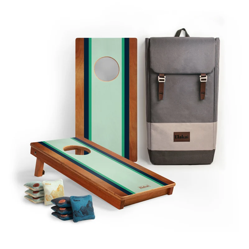 Mahogany Travel Cornhole Board Set