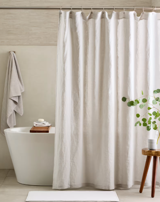 European Linen Shower Curtain