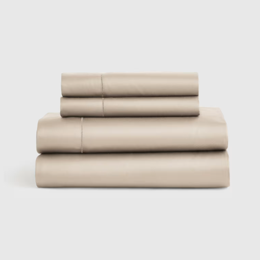 Giza Cotton Sateen Sheet Set, Queen | Sand