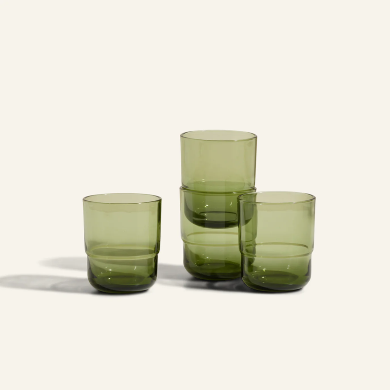 Short Night & Day Glasses, Set of 4
