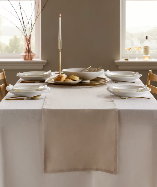 European Linen Table Runner