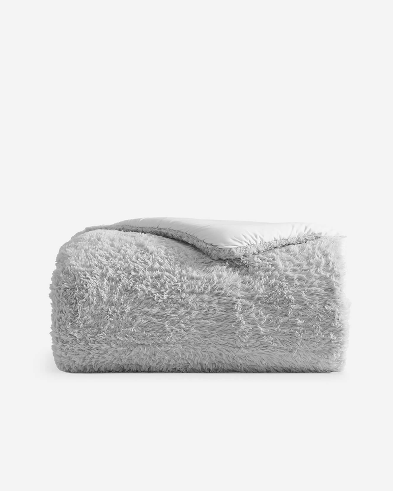 Breathable Faux Fur Comforter, Full/Queen