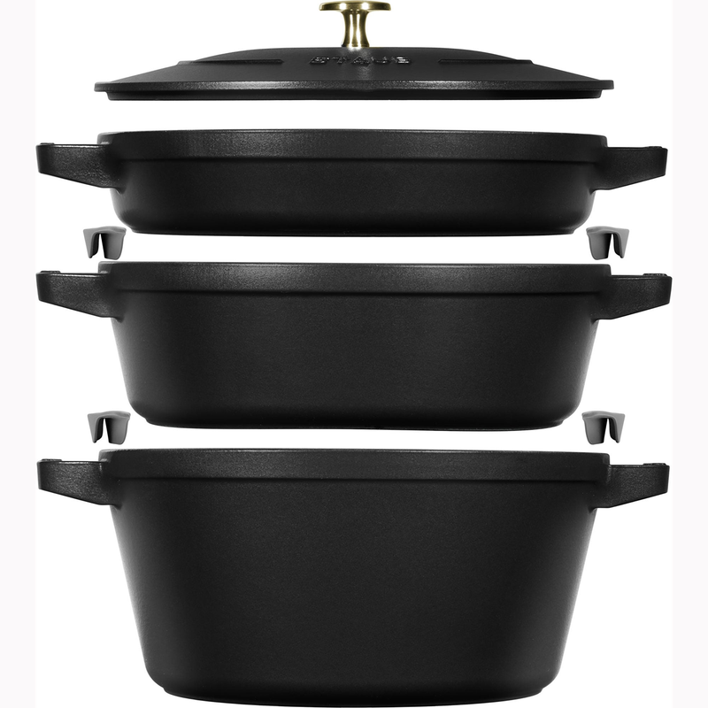 Cast Iron 4-Piece Stackable Set
