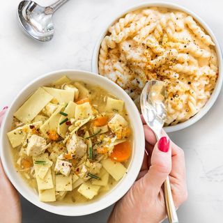 Chicken Noodle + Mac n' Cheese