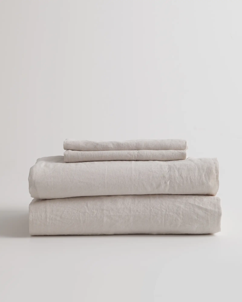 European Linen Sheet Set, Queen