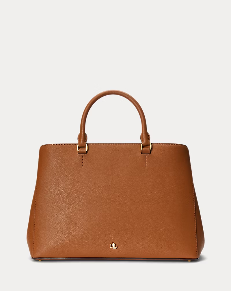 Crosshatch Leather Large Hanna Satchel