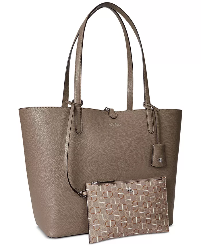 Faux Leather Large Reversible Tote Bag