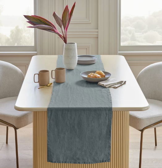 European Linen Table Runner