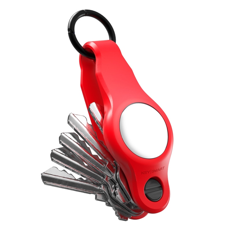 KeySmart AirTag Keyring, Premium Rubber