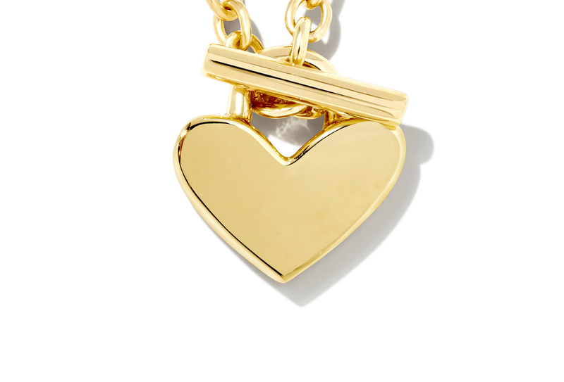 Heart Padlock Pendant Necklace