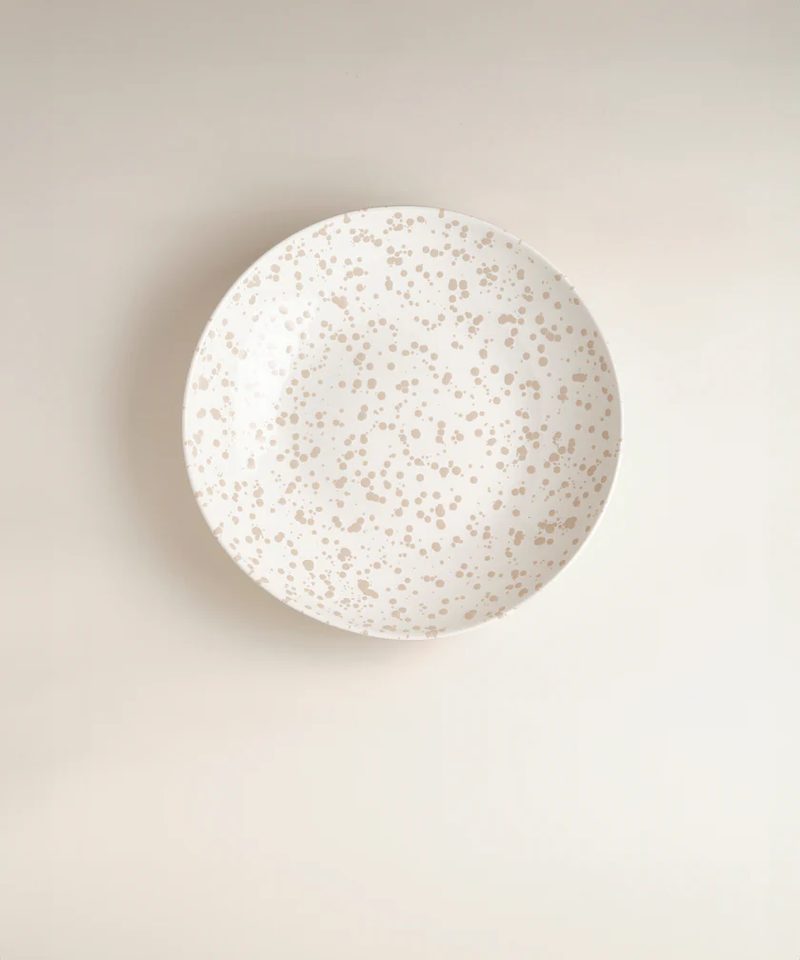 Splatter Low Serving Bowl