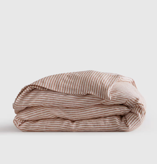 Terracotta/ White Stripe