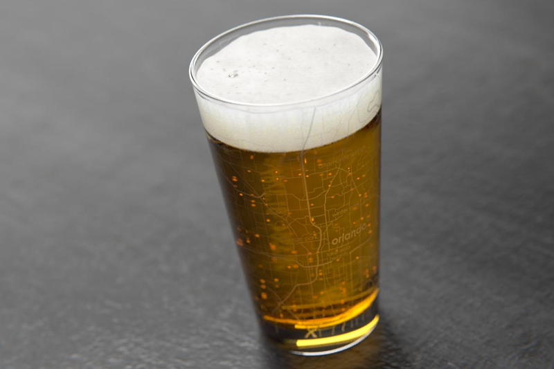 Home Town Maps Pint Glass