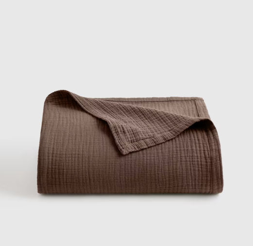 Organic Airy Gauze Bed Blanket, Queen