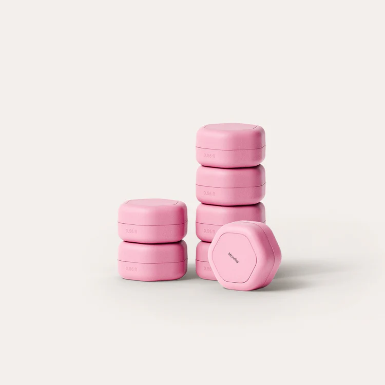 Days of the Week Pillcase Magnetic Travel Capsule Set