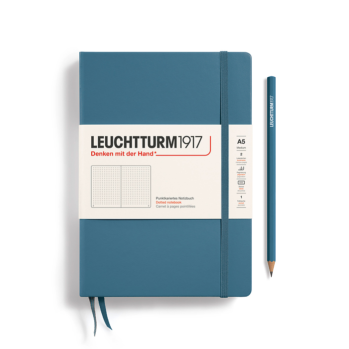 A5 Notebook Classic, Hardcover, Dotted with Personalized Monogramming