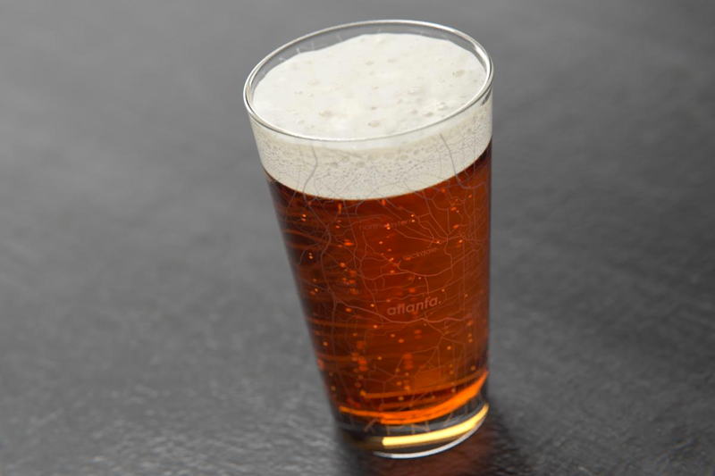 Home Town Map Pint Glass, 2 Pack