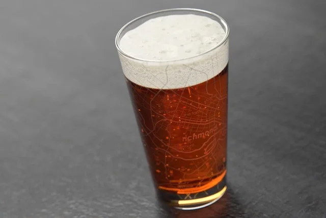 Home Town Maps Pint Glass