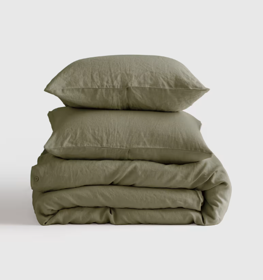 European Linen Duvet Cover Set, King | Willowleaf