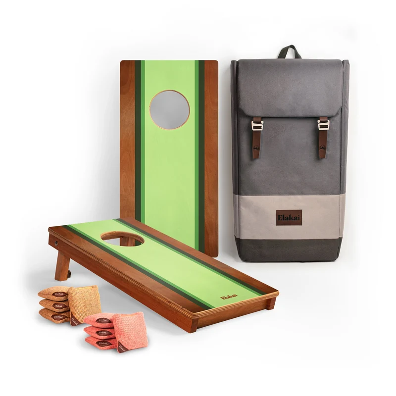 Mahogany Travel Cornhole Board Set