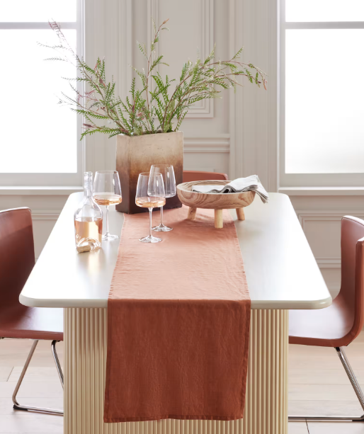 European Linen Table Runner