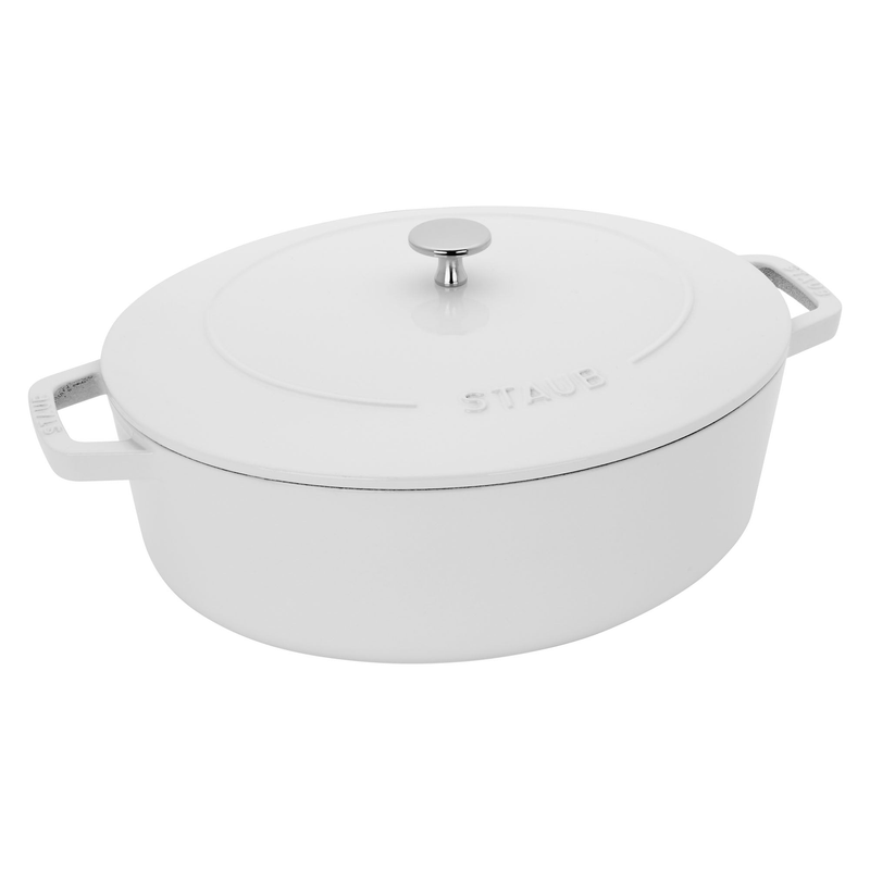 Cast Iron 6.25QT Shallow Oval Dutch Oven