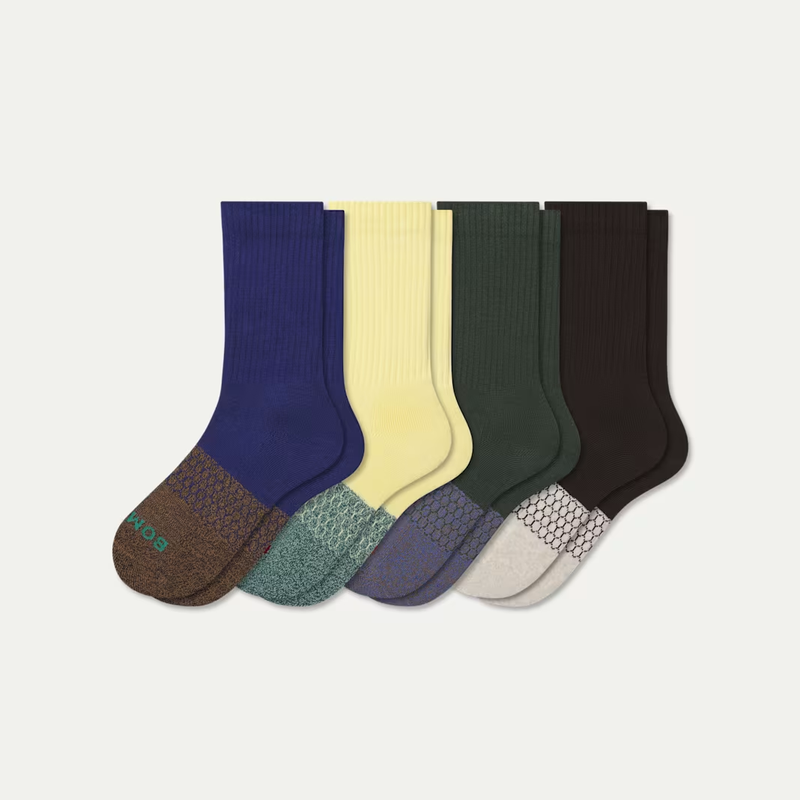 Youth Marl Calf Sock 4-Pack
