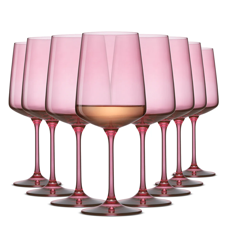 Sidney White Wine Glasses, Set of 8