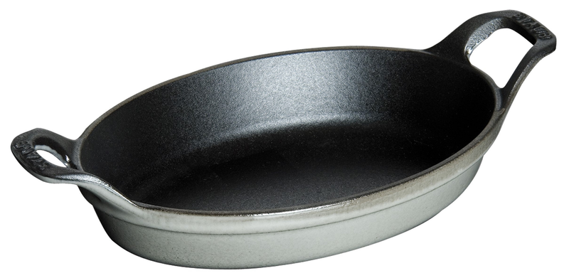 Cast Iron 5.5" Mini Oval Gratin Baking Dish