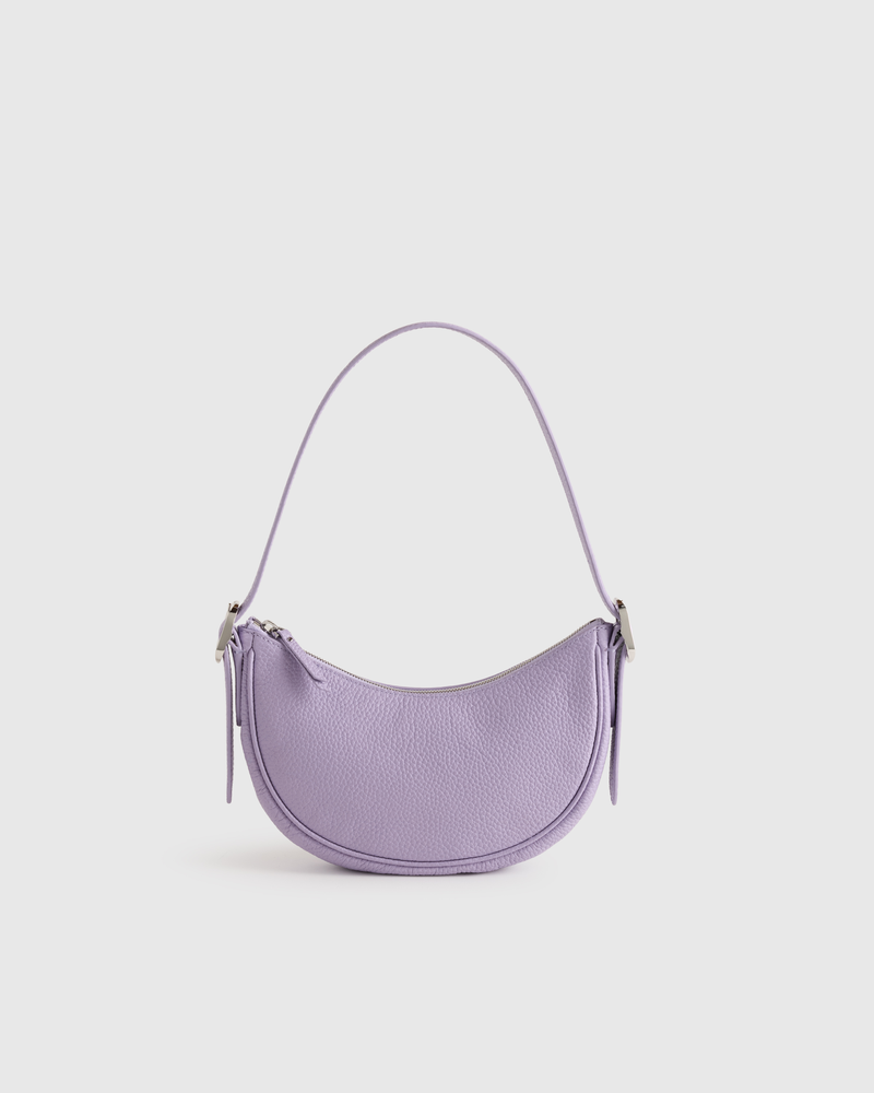 Italian Leather Mini Crescent Shoulder Bag