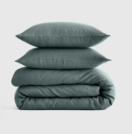 European Linen Duvet Cover Set, Queen