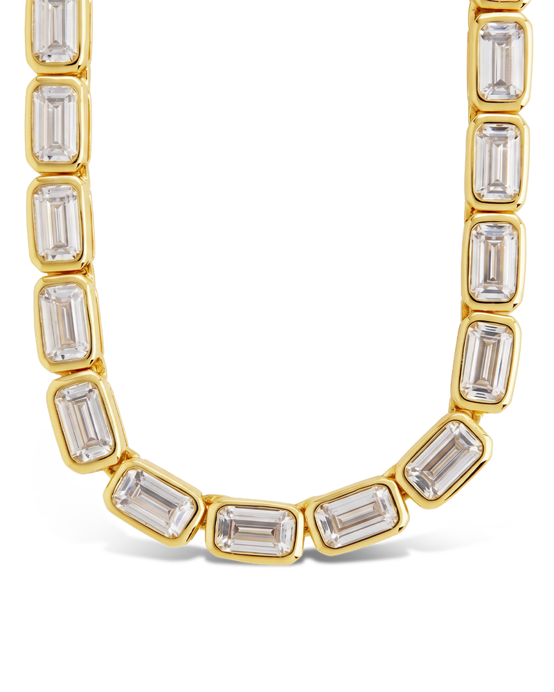 Helene Emerald Cut Tennis Necklace