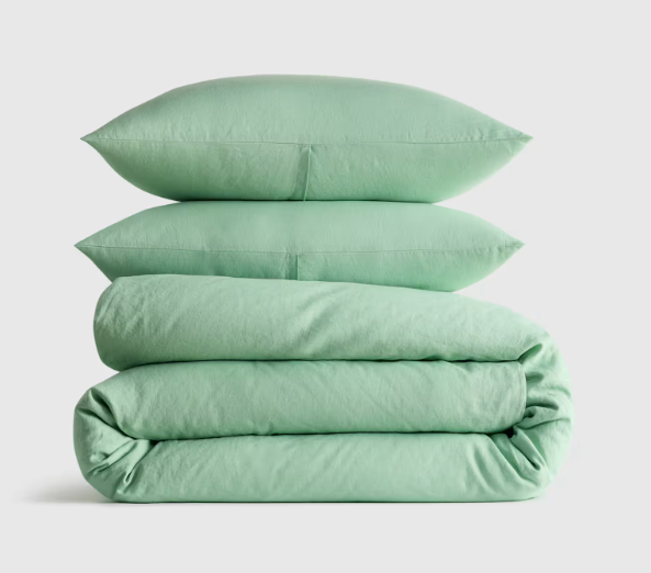 European Linen Duvet Cover Set, Queen