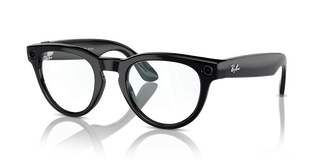 Shiny Black Frame, Clear Blue-Light Filter Lens, Size 50 Frame
