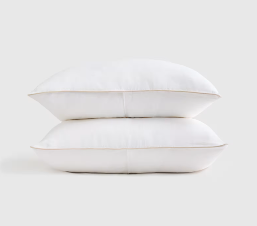 European Linen Piped Sham Set, King