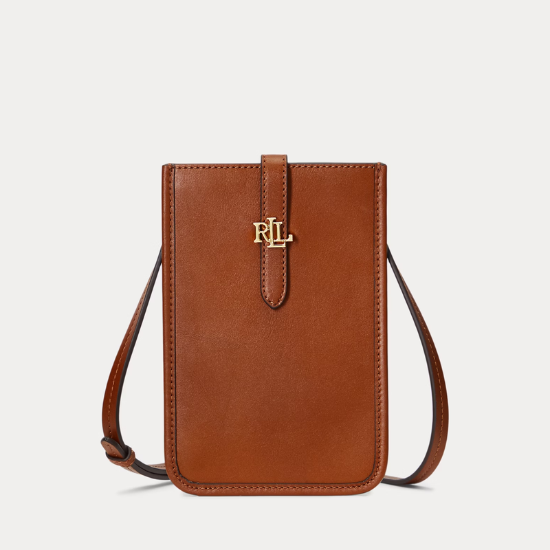 Leather Crossbody Tech Case