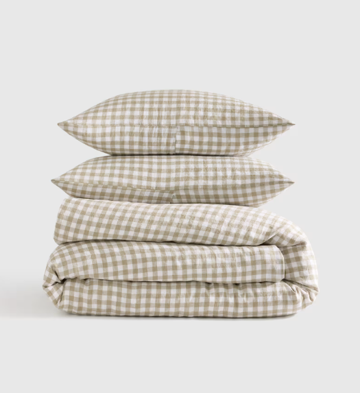 European Linen Duvet Cover Set, Queen