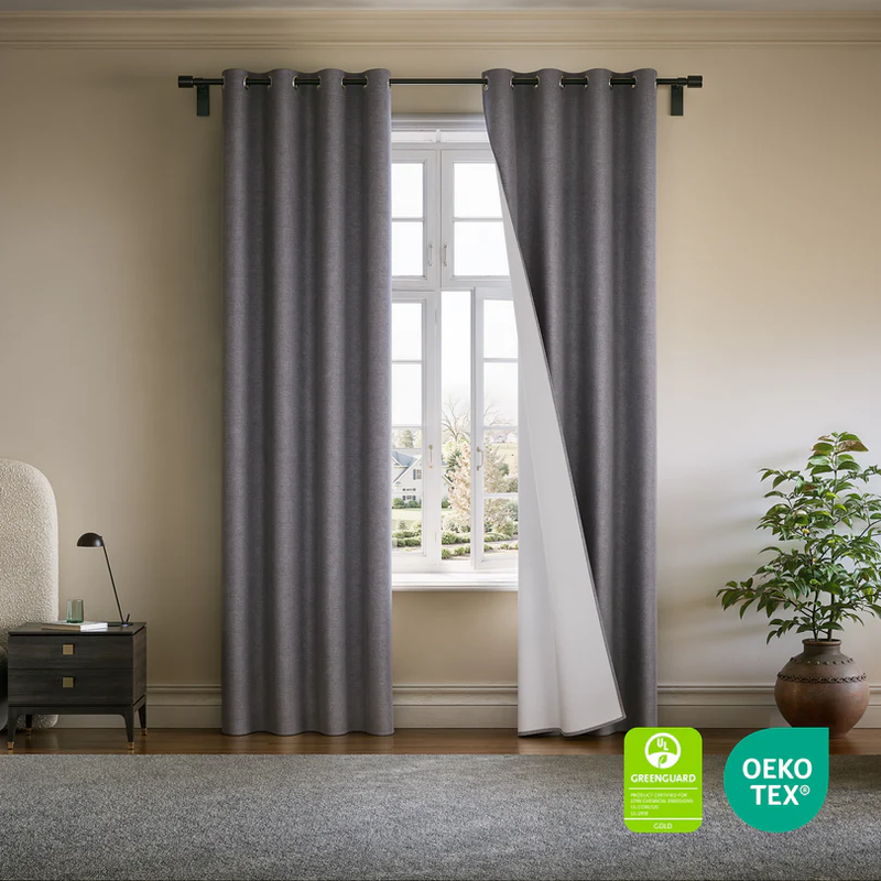 Grommet Blackout Curtain Set of 2, 84" Long