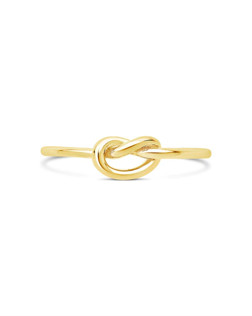 Sterling Silver Thin Love Knot Ring