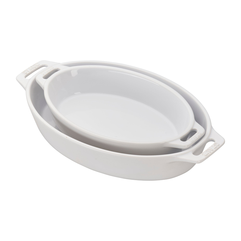 Ceramic 2-Piece Oval Baking Dish Set