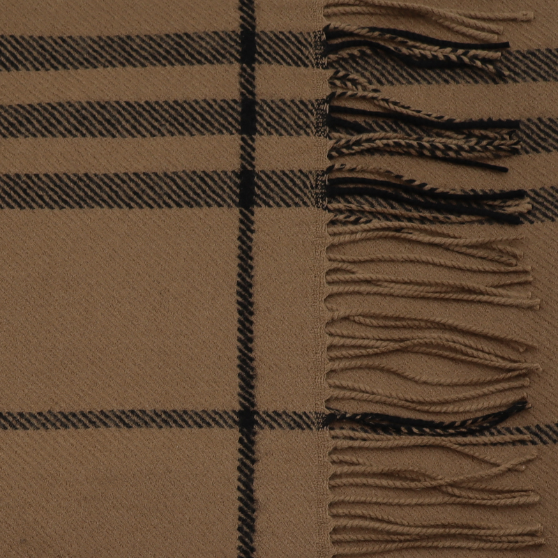 Giant Check Wool Scarf