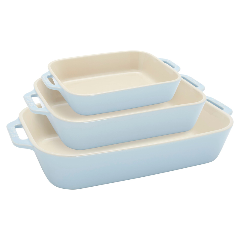 Ceramic 3-Piece Rectangular Baking Dish Set