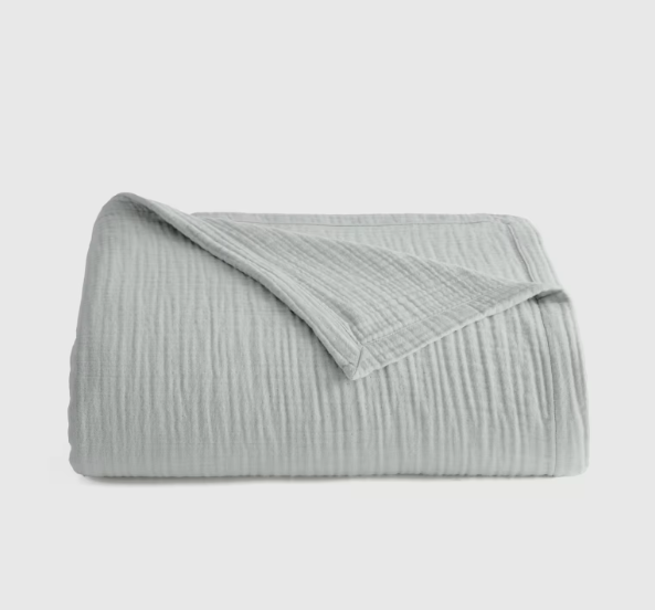 Organic Airy Gauze Bed Blanket, Queen