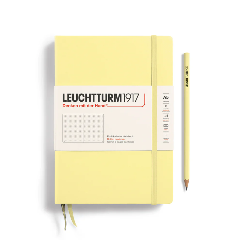 A5 Notebook Classic, Hardcover, Dotted with Personalized Monogramming